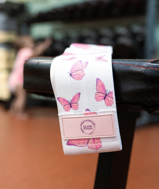 Medium Resistance Booty Band - Pink Butterfly